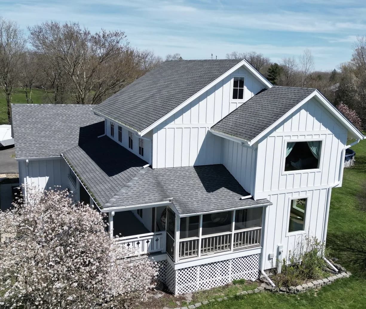 James Hardie siding and Pella window project by Heritage Contractors in Homer Glen